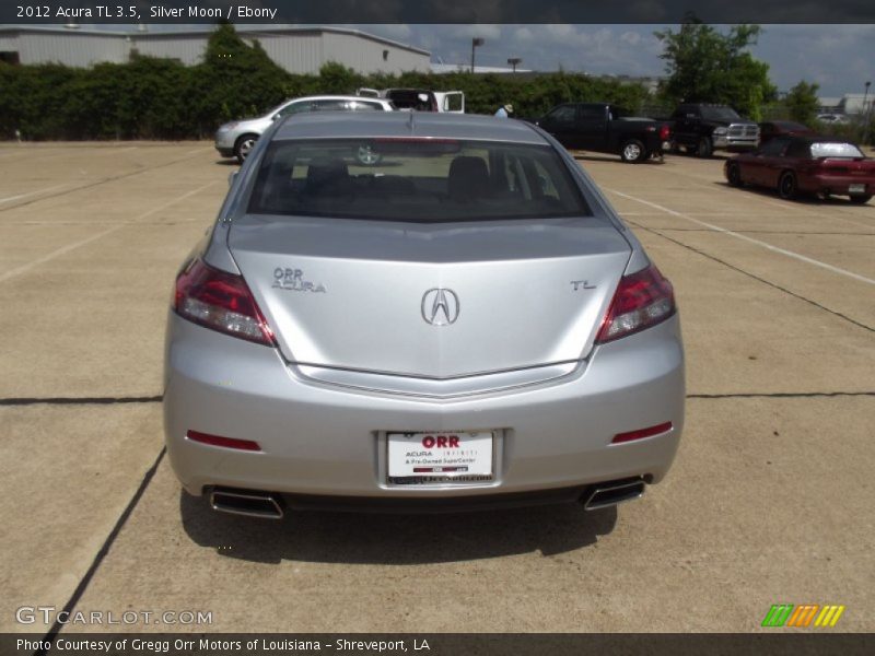 Silver Moon / Ebony 2012 Acura TL 3.5