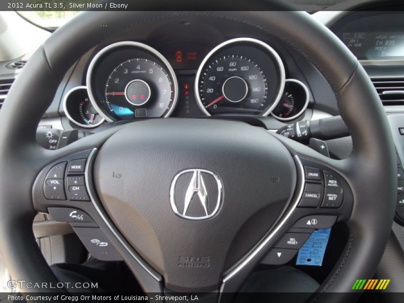 Silver Moon / Ebony 2012 Acura TL 3.5