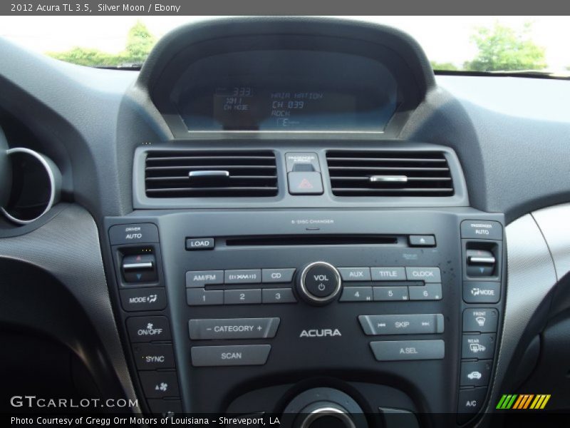 Silver Moon / Ebony 2012 Acura TL 3.5