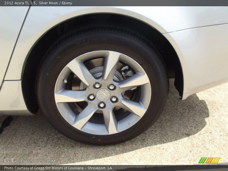 Silver Moon / Ebony 2012 Acura TL 3.5