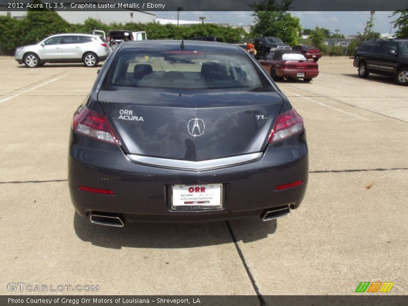 Graphite Luster Metallic / Ebony 2012 Acura TL 3.5