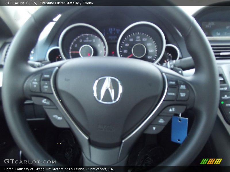 Graphite Luster Metallic / Ebony 2012 Acura TL 3.5