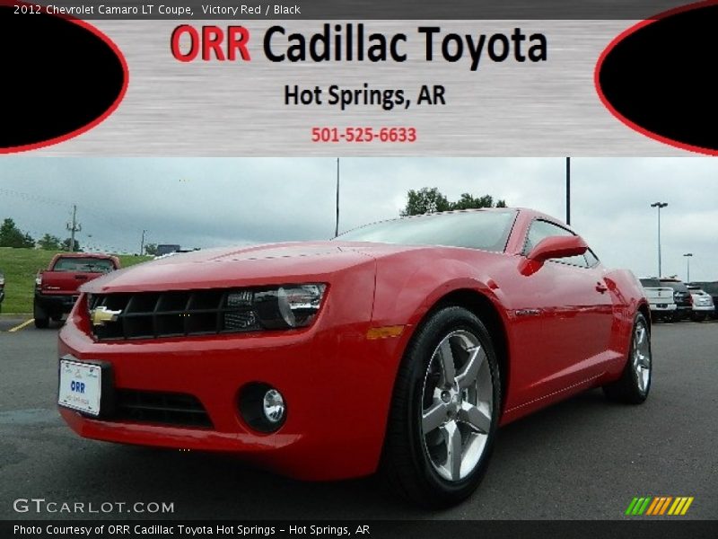 Victory Red / Black 2012 Chevrolet Camaro LT Coupe