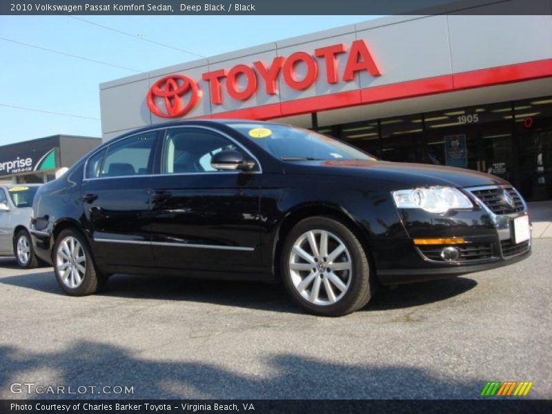 Deep Black / Black 2010 Volkswagen Passat Komfort Sedan