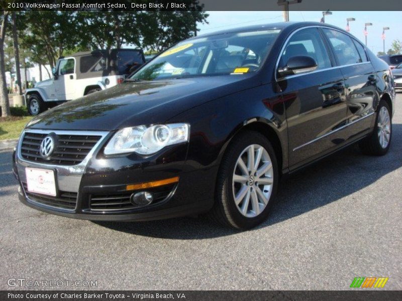 Deep Black / Black 2010 Volkswagen Passat Komfort Sedan