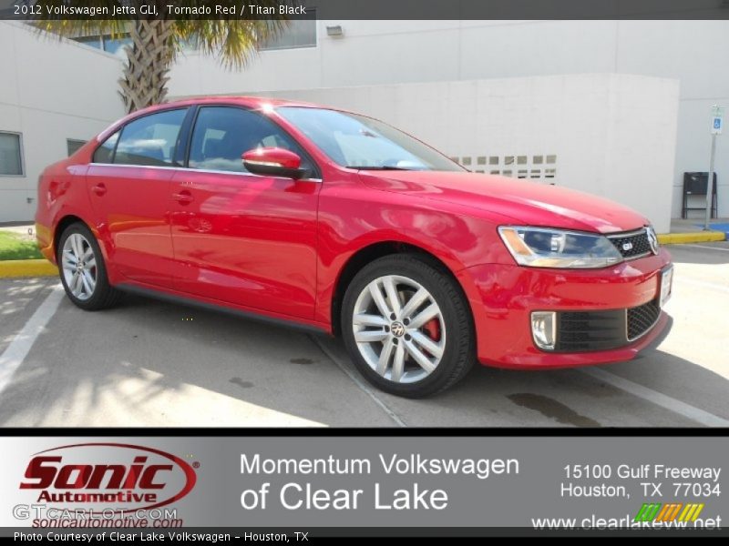 Tornado Red / Titan Black 2012 Volkswagen Jetta GLI