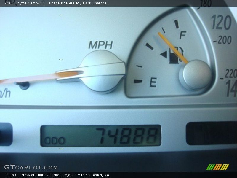 Lunar Mist Metallic / Dark Charcoal 2003 Toyota Camry SE