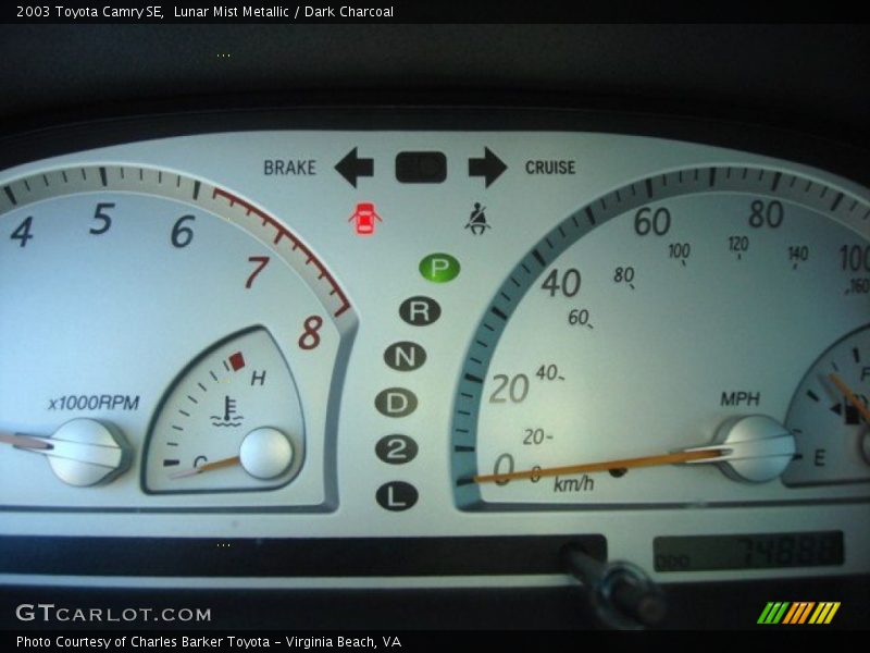 Lunar Mist Metallic / Dark Charcoal 2003 Toyota Camry SE