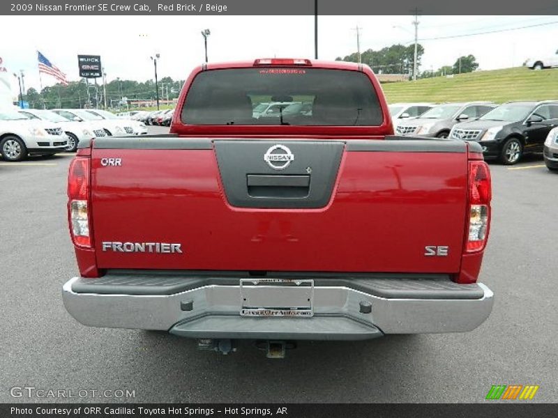 Red Brick / Beige 2009 Nissan Frontier SE Crew Cab