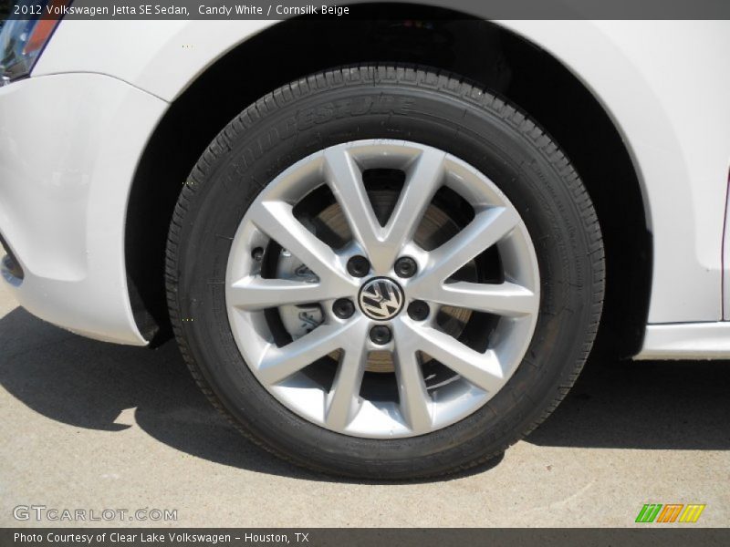 Candy White / Cornsilk Beige 2012 Volkswagen Jetta SE Sedan