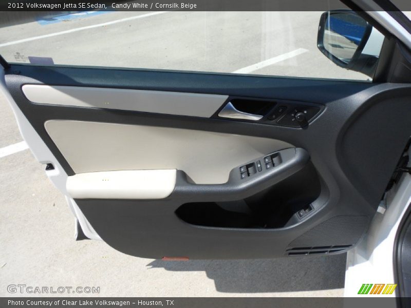 Candy White / Cornsilk Beige 2012 Volkswagen Jetta SE Sedan