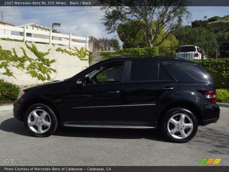 Black / Black 2007 Mercedes-Benz ML 350 4Matic