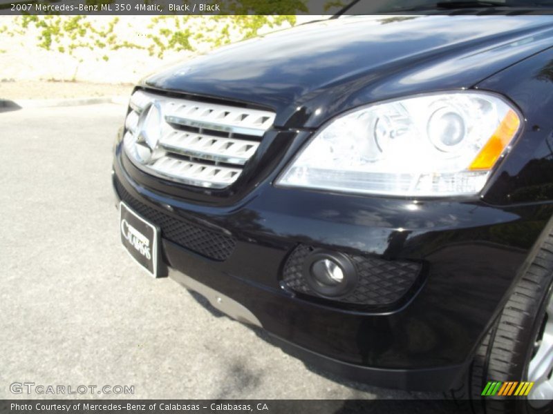 Black / Black 2007 Mercedes-Benz ML 350 4Matic