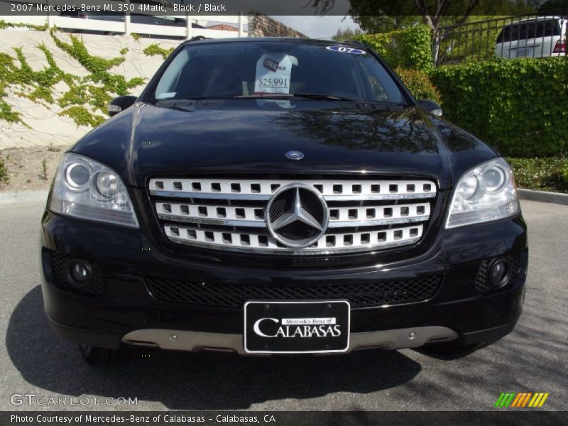 Black / Black 2007 Mercedes-Benz ML 350 4Matic
