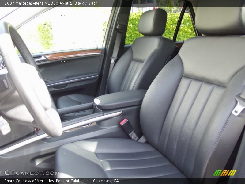 Black / Black 2007 Mercedes-Benz ML 350 4Matic