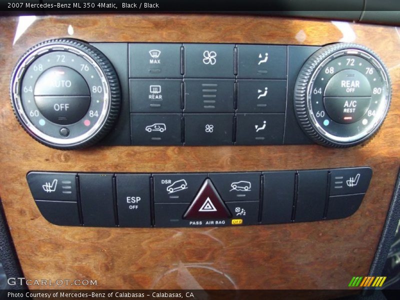 Black / Black 2007 Mercedes-Benz ML 350 4Matic