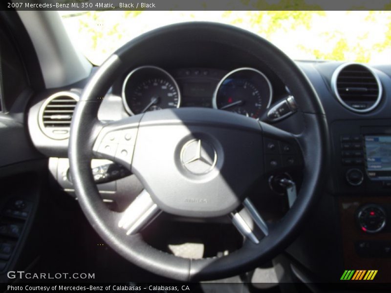 Black / Black 2007 Mercedes-Benz ML 350 4Matic