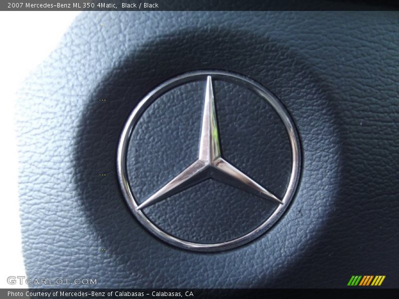 Black / Black 2007 Mercedes-Benz ML 350 4Matic