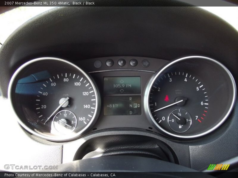 Black / Black 2007 Mercedes-Benz ML 350 4Matic