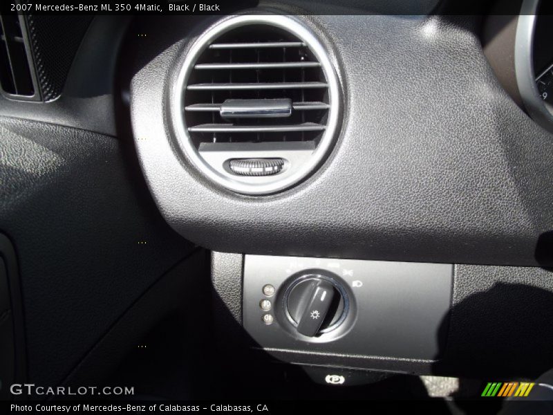 Black / Black 2007 Mercedes-Benz ML 350 4Matic