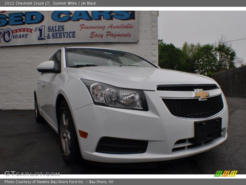 Summit White / Jet Black 2012 Chevrolet Cruze LT