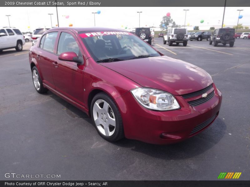 Sport Red / Ebony 2009 Chevrolet Cobalt LT Sedan