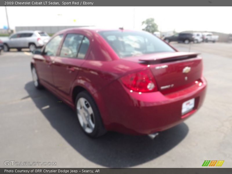 Sport Red / Ebony 2009 Chevrolet Cobalt LT Sedan