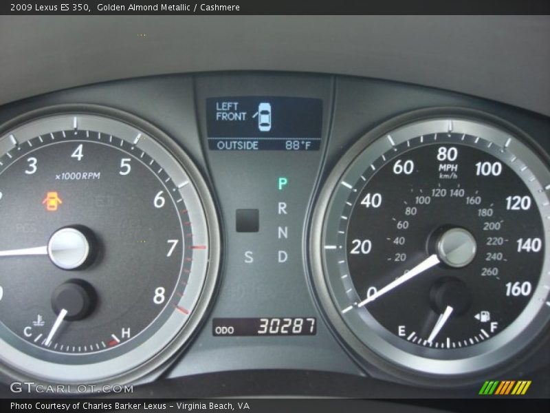 Golden Almond Metallic / Cashmere 2009 Lexus ES 350