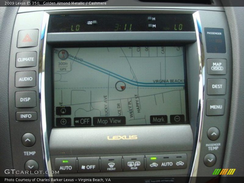 Golden Almond Metallic / Cashmere 2009 Lexus ES 350