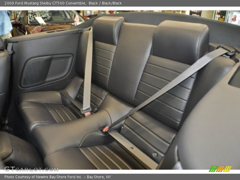 Rear Seat of 2009 Mustang Shelby GT500 Convertible