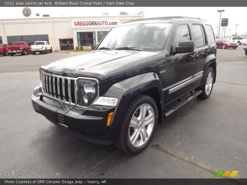 Brilliant Black Crystal Pearl / Dark Slate Gray 2012 Jeep Liberty Jet 4x4