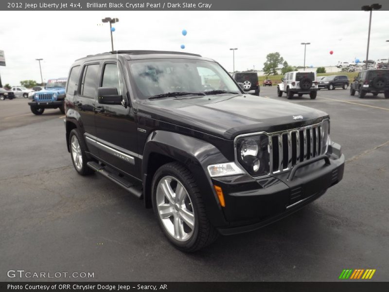 Brilliant Black Crystal Pearl / Dark Slate Gray 2012 Jeep Liberty Jet 4x4