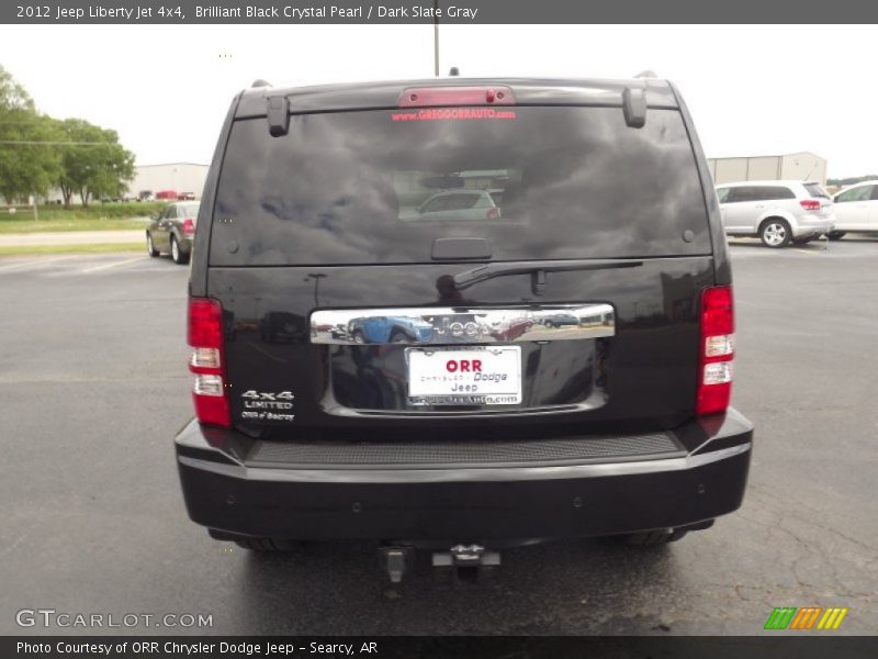 Brilliant Black Crystal Pearl / Dark Slate Gray 2012 Jeep Liberty Jet 4x4