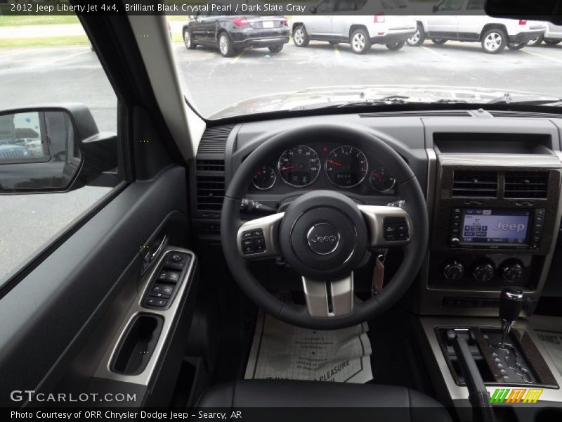 Brilliant Black Crystal Pearl / Dark Slate Gray 2012 Jeep Liberty Jet 4x4