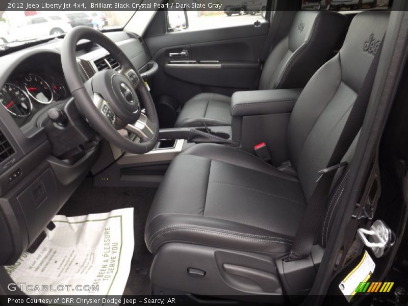 Brilliant Black Crystal Pearl / Dark Slate Gray 2012 Jeep Liberty Jet 4x4