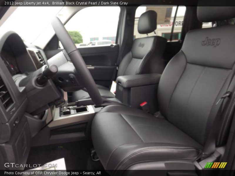 Brilliant Black Crystal Pearl / Dark Slate Gray 2012 Jeep Liberty Jet 4x4