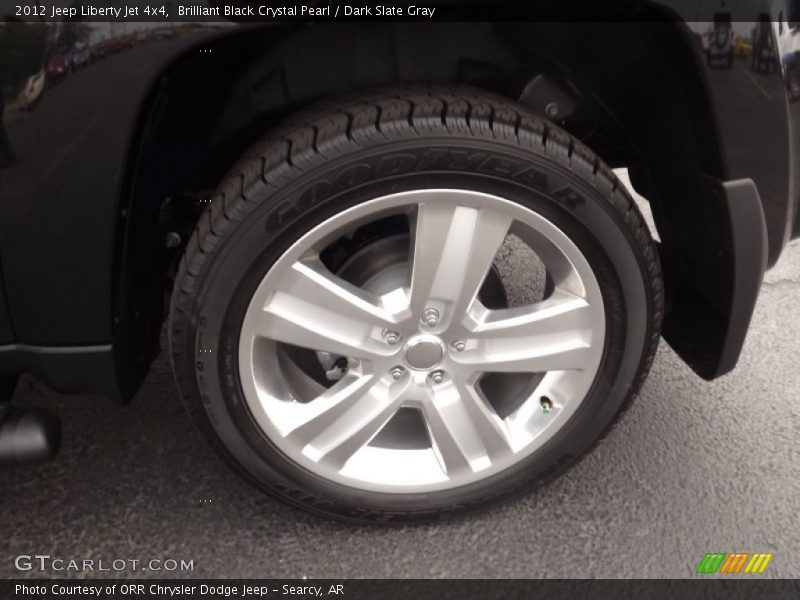 Brilliant Black Crystal Pearl / Dark Slate Gray 2012 Jeep Liberty Jet 4x4