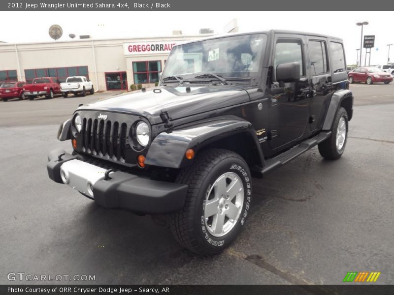 Black / Black 2012 Jeep Wrangler Unlimited Sahara 4x4