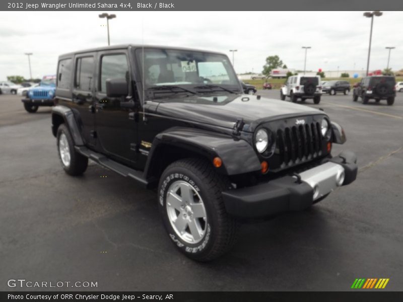 Black / Black 2012 Jeep Wrangler Unlimited Sahara 4x4