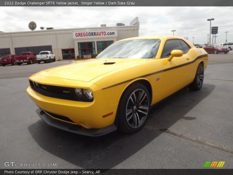 Stinger Yellow / Dark Slate Gray 2012 Dodge Challenger SRT8 Yellow Jacket