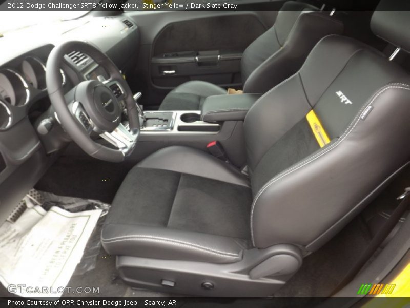  2012 Challenger SRT8 Yellow Jacket Dark Slate Gray Interior
