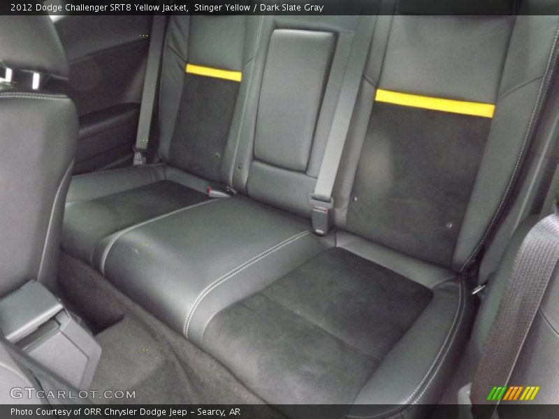 Rear Seat of 2012 Challenger SRT8 Yellow Jacket