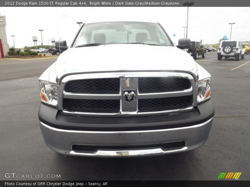 Bright White / Dark Slate Gray/Medium Graystone 2012 Dodge Ram 1500 ST Regular Cab 4x4