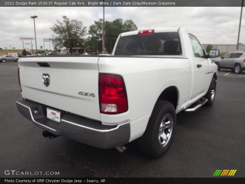 Bright White / Dark Slate Gray/Medium Graystone 2012 Dodge Ram 1500 ST Regular Cab 4x4