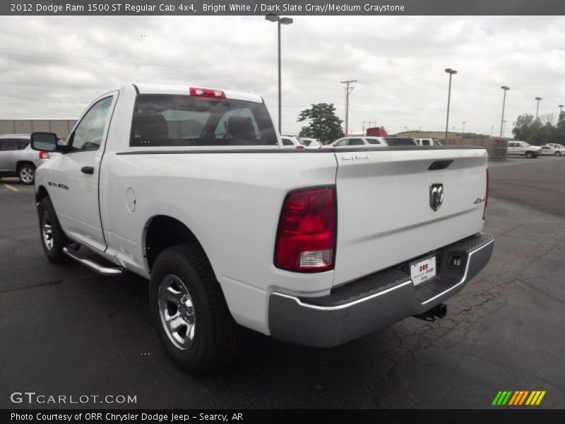 Bright White / Dark Slate Gray/Medium Graystone 2012 Dodge Ram 1500 ST Regular Cab 4x4