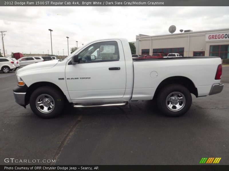 Bright White / Dark Slate Gray/Medium Graystone 2012 Dodge Ram 1500 ST Regular Cab 4x4