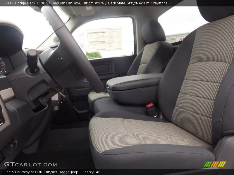 Bright White / Dark Slate Gray/Medium Graystone 2012 Dodge Ram 1500 ST Regular Cab 4x4