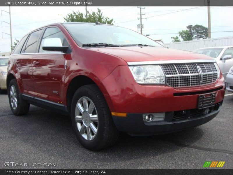 Vivid Red Metallic / Light Camel 2008 Lincoln MKX