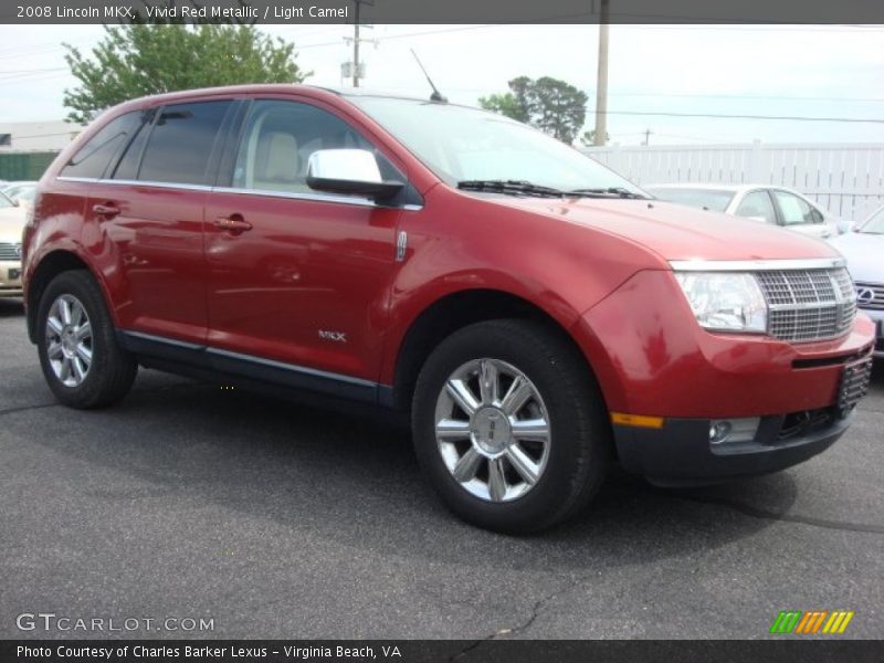 Vivid Red Metallic / Light Camel 2008 Lincoln MKX