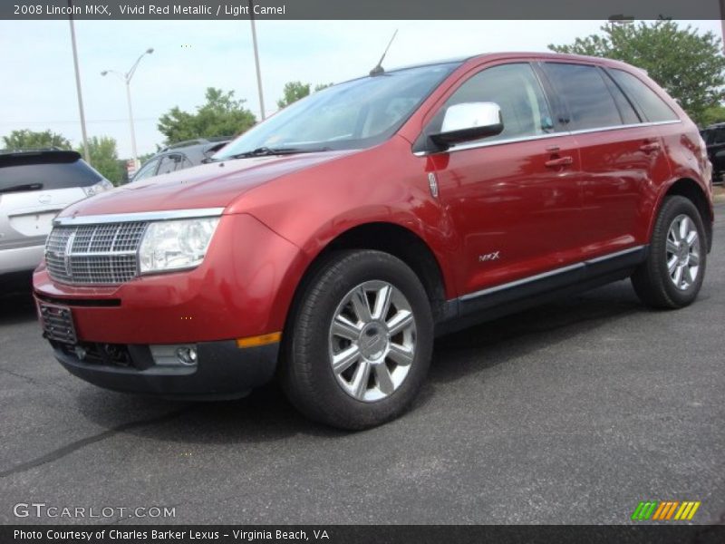 Vivid Red Metallic / Light Camel 2008 Lincoln MKX